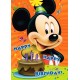 91315 Vafa Mickey Mouse Happy Birthday 30x20cm